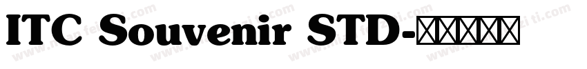 ITC Souvenir STD字体转换